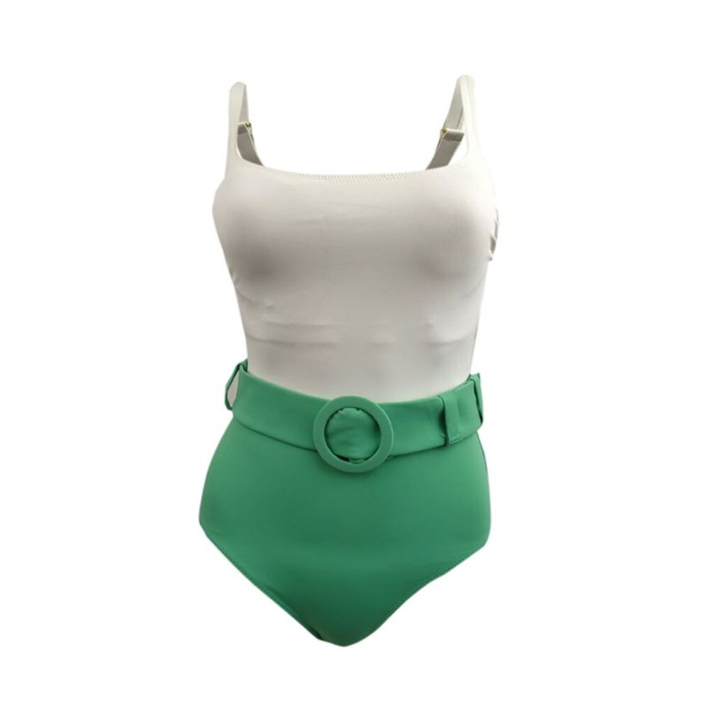 Evarae Women's Cassandra One Piece Swimsuit (4, Green)